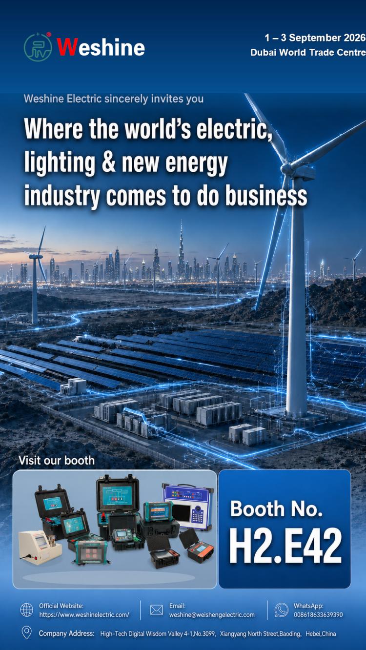 Weshine Electric udstiller på Middle East Energy 2026 i Dubai